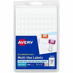 Enterprise Technology Solutions&nbsp;Avery  Multipurpose Labels,Removable,1/2