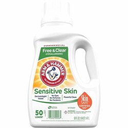 Enterprise Technology Solutions&nbsp;Church & Dwight Co., Inc.  Laundry Detergent, Liquid, Free&Clear, 50oz,8/CT,Clear