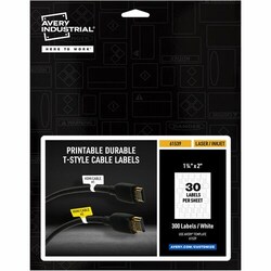 Enterprise Technology Solutions&nbsp;Avery  Labels,f/Cables,T-Style, Laser/Inkjet,1.25