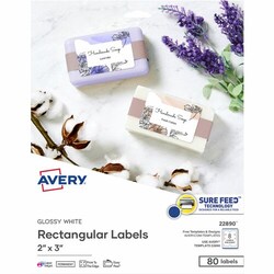Enterprise Technology Solutions&nbsp;Avery  Labels,Rectangular,Glossy,Easy Peel,Sure Feed,3