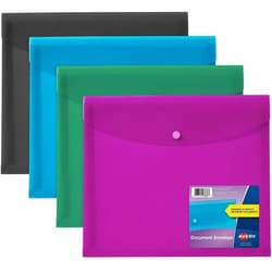 Enterprise Technology Solutions&nbsp;Avery  Document Holder,Poly,450-SHT Cap,Letter/A4-Size,4/PK,Assorted