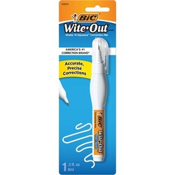 Enterprise Technology Solutions&nbsp;Bic  Correction Pen, Fast Drying, Needlept Tip, 8ml, Blister, WE