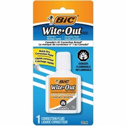 Enterprise Technology Solutions&nbsp;Bic  Correction Fluid, Quick Dry, 20ml, White