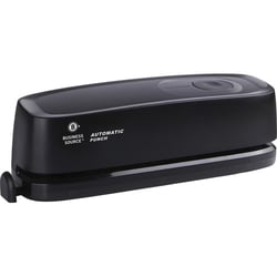 Enterprise Technology Solutions&nbsp;Business Source  Hole Punch,Electric,3-hole,10 Sht Cap.,5-1/5