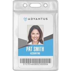Enterprise Technology Solutions&nbsp;Advantus Corp.  Badge Holders, Vinyl, Vert, 2-1/2