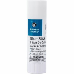 Enterprise Technology Solutions&nbsp;Business Source  Glue Stick, Permanent, Acid-free, 1.26 oz, Clear