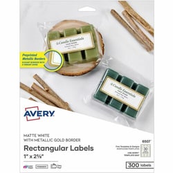 Enterprise Technology Solutions&nbsp;Avery  Labels,w/GoldFoilBorder,Inkjet&Laser,1