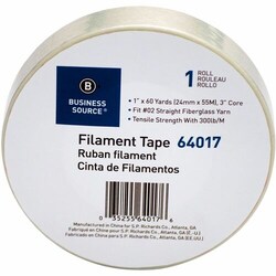 Enterprise Technology Solutions&nbsp;Business Source  Filament Tape Roll, Heavy-duty, 3