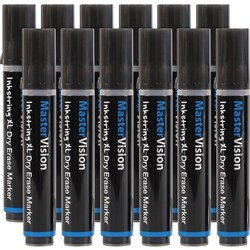 Enterprise Technology Solutions&nbsp;Bi-silque  Markers, Inkstring, Gel, 3mm Bullet Point, 12/PK, Black