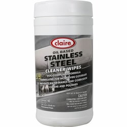 Enterprise Technology Solutions&nbsp;Claire Manufacturing Co  Wipes,f/Stainless Steel,CitrusScent,9-1/2