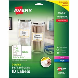 Enterprise Technology Solutions&nbsp;Avery  ID Labels, Self-Lam, 4UP, 2-5/16