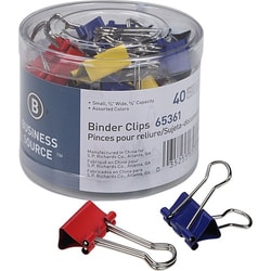 Enterprise Technology Solutions&nbsp;Business Source  Binder Clips, Small 3/4
