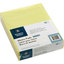 Enterprise Technology Solutions&nbsp;Business Source  Memorandum Pads,8-1/2
