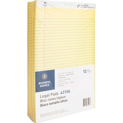 Enterprise Technology Solutions&nbsp;Business Source  Legal Pads, Legal Ruled, 50 Sht, 8-1/2