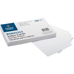 Enterprise Technology Solutions&nbsp;Business Source  Index Cards, Plain, 90lb., 5