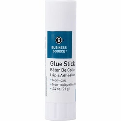 Enterprise Technology Solutions&nbsp;Business Source  Glue Stick, Permanent, Acid-free, 0.74 oz, Clear