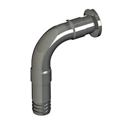Ace Glass, Inc.&nbsp;Adapter,stainless,nw25-3/4in elbow hose barb