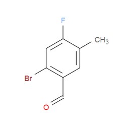 Aobchem&nbsp;2-Bromo-4-fluoro-5-methylbenzaldehyde | ≥97% | CAS 916792-17-1 | C8H6BrFO | 5g