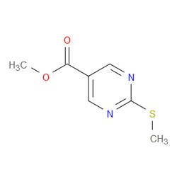 Aobchem&nbsp;Methyl 2-(methylthio)pyrimidine-5-carboxylate | ≥95% | CAS 38275-41-1 | C7H8N2O2S | 500mg