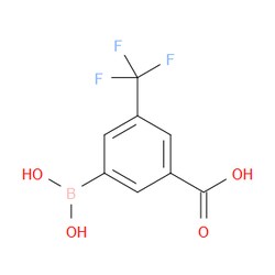 Aobchem&nbsp;3-Carboxy-5-(trifluoromethyl)phenylboronic acid | ≥97% | CAS 1451393-22-8 | C8H6BF3O4 | 1g