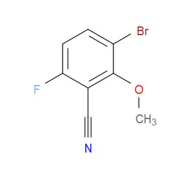 Aobchem&nbsp;3-Bromo-6-fluoro-2-methoxybenzonitrile | ≥97% | CAS 1426073-18-8 | C8H5BrFNO | 250mg