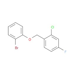 Aobchem&nbsp;1-((2-Bromophenoxy)methyl)-2-chloro-4-fluorobenzene | ≥97% | CAS 1041518-35-7 | C13H9BrClFO | 250mg