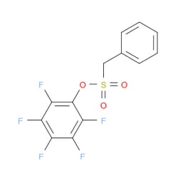 AOBCHEM&nbsp;2 3 4 5 6-Pentafluorophenyl benzenemethanesulfonate | ≥95% | CAS 864450-16-8 | C13H7F5O3S | 1g