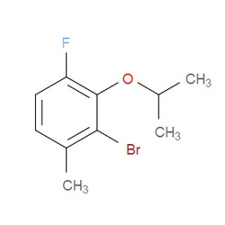 Aobchem&nbsp;2-Bromo-4-fluoro-3-isopropoxy-1-methylbenzene | ≥97% | CAS 2379321-92-1 | C10H12BrFO | 5g