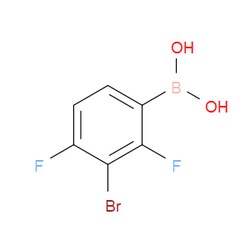 Aobchem&nbsp;(3-Bromo-2 4-difluorophenyl)boronic acid | ≥97% | CAS 2377609-38-4 | C6H4BBrF2O2 | 250mg