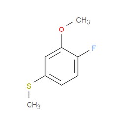 Aobchem&nbsp;1-Fluoro-2-methoxy-4-(methylsulfanyl)benzene | ≥97% | CAS 1822763-67-6 | C8H9FOS | 1g