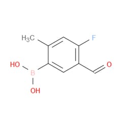 Aobchem&nbsp;4-Fluoro-5-formyl-2-methylphenylboronic acid | ≥97% | CAS 2377606-69-2 | C8H8BFO3 | 500mg