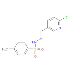 Aobchem&nbsp;N -((6-chloropyridin-3-yl)methylene)-4-methylbenzenesulfonohydrazide | ≥97% | CAS 2586233-01-2 | C13H12ClN3O2S | 1g