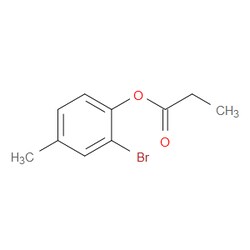 Aobchem&nbsp;Phenol  2-bromo-4-methyl-  1-propanoate | ≥95% | CAS 939533-80-9 | C10H11BrO2 | 1g