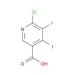Aobchem&nbsp;6-Chloro-5-fluoro-4-iodonicotinic acid | ≥95% | CAS 2766312-02-9 | C6H2ClFINO2 | 500mg