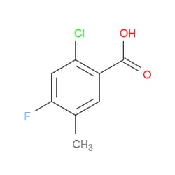 Aobchem&nbsp;2-Chloro-4-fluoro-5-methylbenzoic acid | ≥97% | CAS 208165-96-2 | C8H6ClFO2 | 500mg