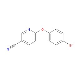 Aobchem&nbsp;6-(4-Bromophenoxy)nicotinonitrile | ≥97% | CAS 1016772-13-6 | C12H7BrN2O | 250mg