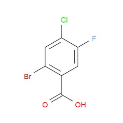Aobchem&nbsp;2-Bromo-4-chloro-5-fluorobenzoic acid | ≥97% | CAS 157165-24-7 | C7H3BrClFO2 | 5g