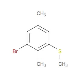 Aobchem&nbsp;(3-Bromo-2 5-dimethylphenyl)(methyl)sulfane | ≥97% | CAS 2169320-08-3 | C9H11BrS | 250mg
