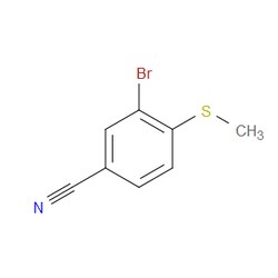 Aobchem&nbsp;3-Bromo-4-(methylthio)benzonitrile | ≥95% | CAS 1379371-43-3 | C8H6BrNS | 5g