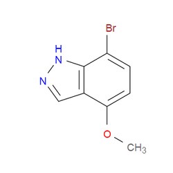 Aobchem&nbsp;7-Bromo-4-methoxy-1H-indazole | ≥95% | CAS 1337879-62-5 | C8H7BrN2O | 500mg