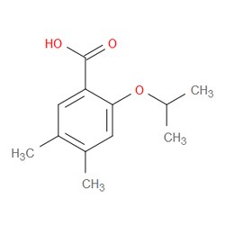 Aobchem&nbsp;2-Isopropoxy-4 5-dimethylbenzoic acid | ≥97% | CAS 2432848-68-3 | C12H16O3 | 250mg