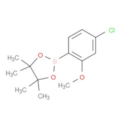 Aobchem&nbsp;2-(4-Chloro-2-methoxyphenyl)-4 4 5 5-tetramethyl-1 3 2-dioxaborolane | ≥95% | CAS 866141-76-6 | C13H18BClO3 | 5g