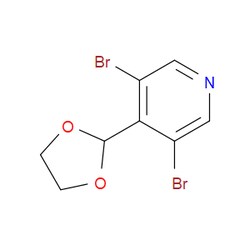 Aobchem&nbsp;3 5-Dibromo-4-(1 3-dioxolan-2-yl)pyridine | ≥95% | CAS 924649-13-8 | C8H7Br2NO2 | 10g