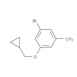 Aobchem 1-Bromo-3-(cyclopropylmethoxy)-5-methylbenzene | ≥97% | CAS 1245563-11-4