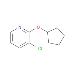 Aobchem&nbsp;3-Chloro-2-(cyclopentyloxy)pyridine | ≥97% | CAS 1289193-56-1 | C10H12ClNO | 250mg