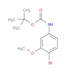 Aobchem&nbsp;Trt-butyl (4-bromo-3-methoxyphenyl)carbamate | ≥95% | CAS 262433-28-3 | C12H16BrNO3 | 5g