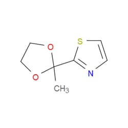 Aobchem&nbsp;2-(2-Methyl-1 3-dioxolan-2-yl)thiazole | ≥97% | CAS 24295-06-5 | C7H9NO2S | 500mg