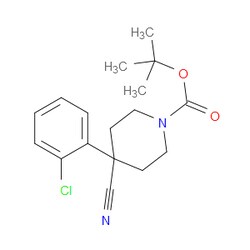 Aobchem&nbsp;1 1-Dimethylethyl 4-(2-chlorophenyl)-4-cyano-1-piperidinecarboxylate | ≥95% | CAS 186347-31-9 | C17H21ClN2O2 | 1g