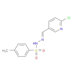 Aobchem&nbsp;N -((6-chloropyridin-3-yl)methylene)-4-methylbenzenesulfonohydrazide | ≥97% | CAS 2586233-01-2 | C13H12ClN3O2S | 5g