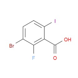 Aobchem&nbsp;3-Bromo-2-fluoro-6-iodobenzoic acid | ≥97% | CAS 217816-54-1 | C7H3BrFIO2 | 5g